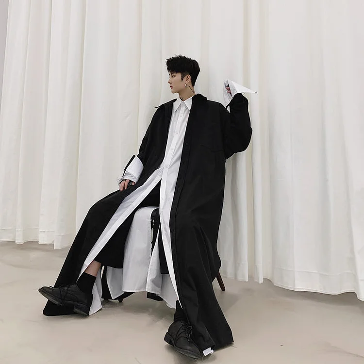 C081P105 Metsoul Darkwear Shirts-dark style-men's clothing-halloween