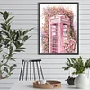 Diamond Painting-DIY Full Round Drill Flower Phone Booth