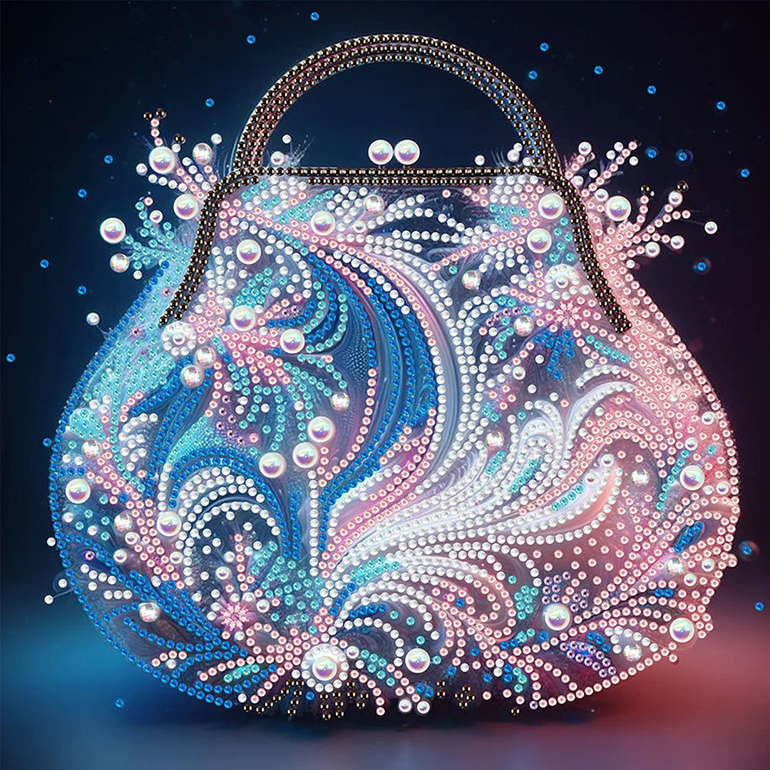 Flowers Bag - Diamond Painting - Partial Special Shaped Drill(Canvas|30*30cm)