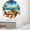 Tortue de mer acrylique - horloge artisanale 5d bricolage
