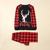Family Christmas Printed Christmas Antlers Parent-child Pajamas