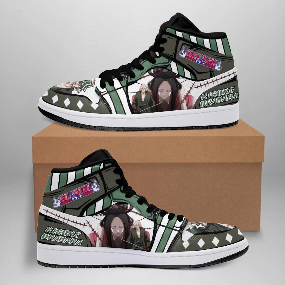Kingofallstore - Kisuke Urahara Sneakers Bleach Anime Shoes Fan Gift Idea MN05
