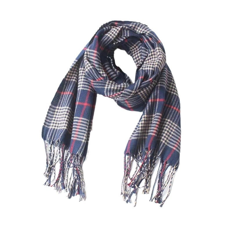 Autumn And Winter Children’s Scarf Scarf Dual-use Autumn And Winter Warm Baby Cashmere Scarf Plain Plaid Women’s Scarf