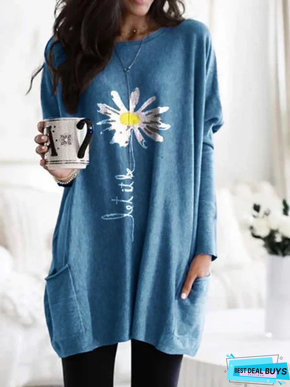 Women Fashion Casual Long Sleeve Sweatshirt