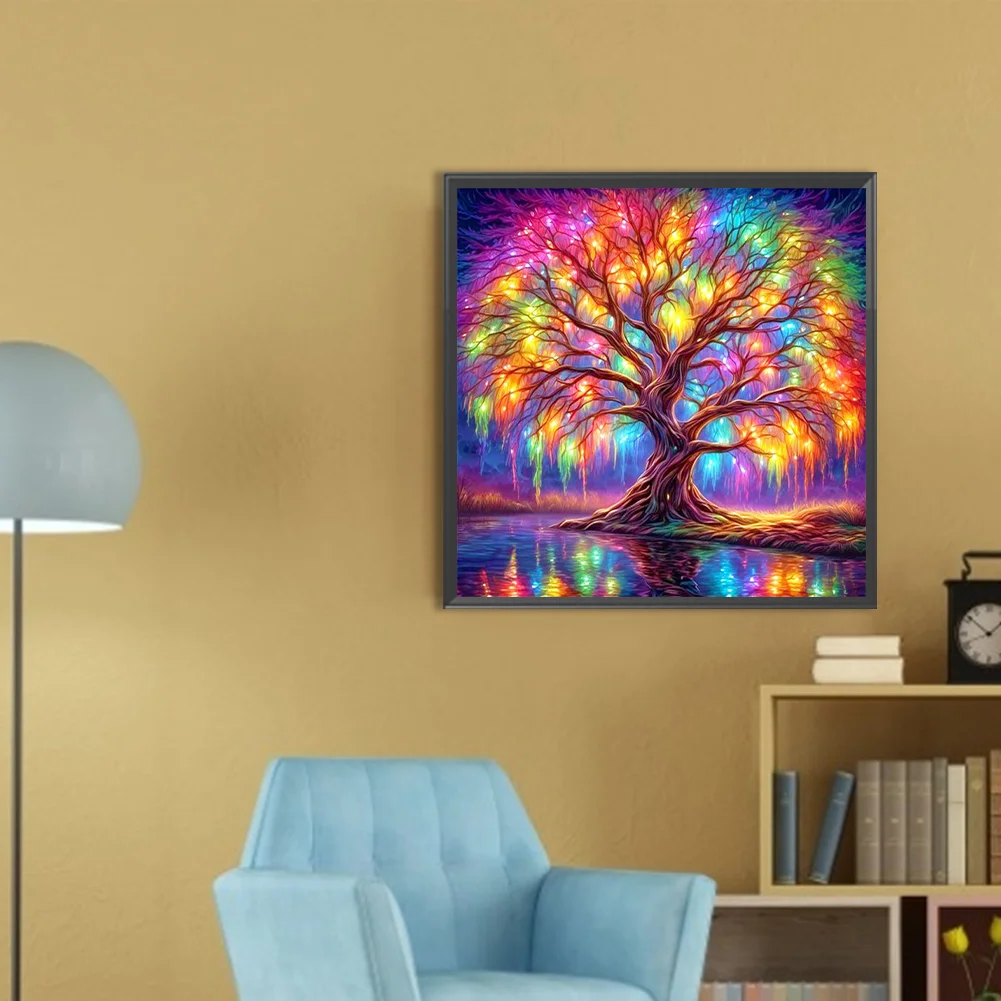 Partial AB Diamond Painting - Full Round Drill - Tree of Life(Canvas|45*45cm)
