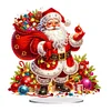 Acrylic Christmas Santa Snowman Cardinal Diamond Painting Desktop Decors Kit