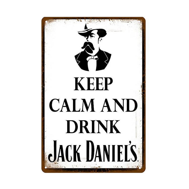 Jack Daniel's whiskey - Vintage Tin Signs/Wooden Signs - 7.9x11.8in & 11.8x15.7in