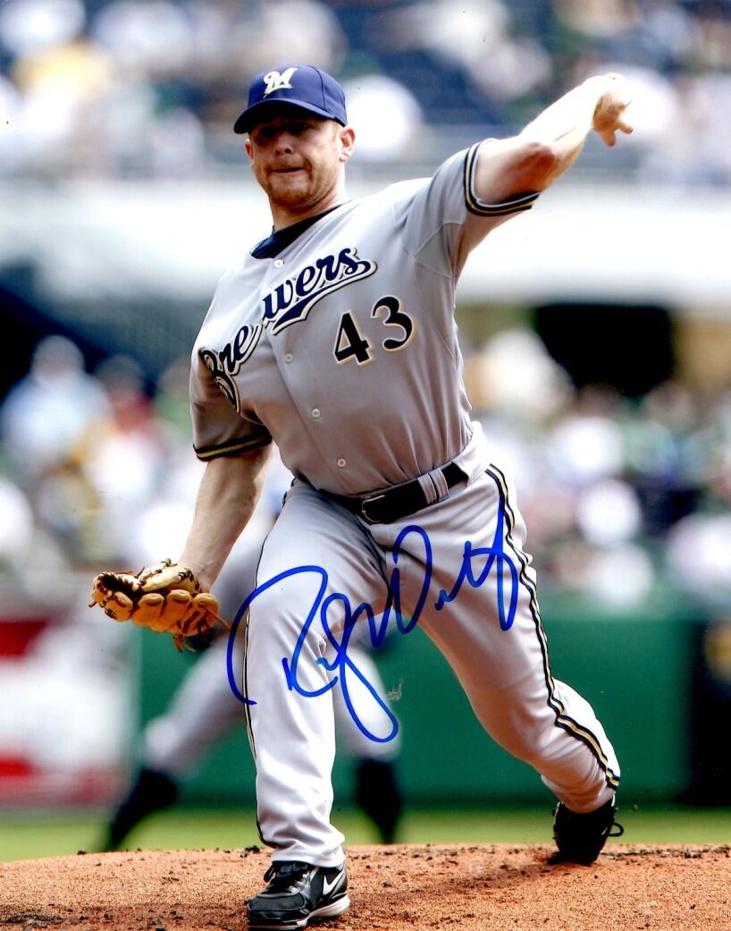 Signed 8x10 RANDY WOLF Milwaukee Brewers Autographed Photo Poster painting - COA