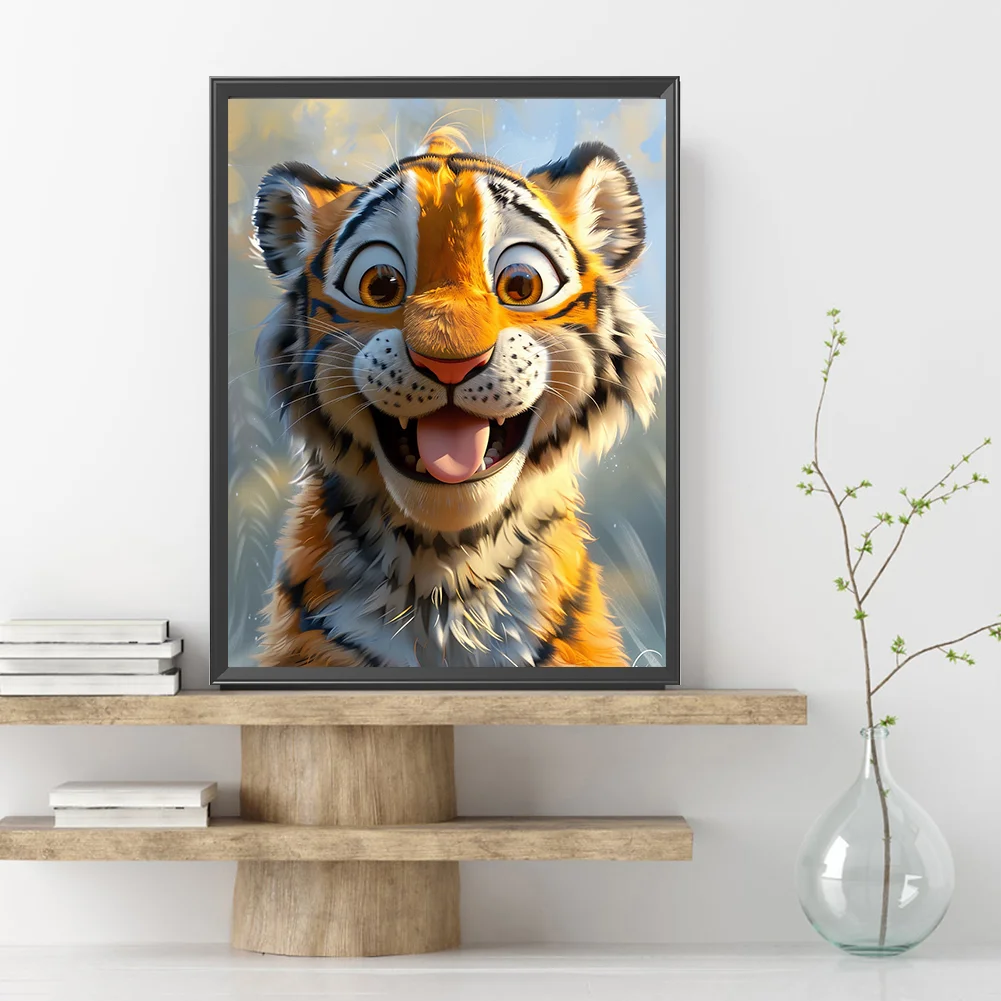 Diamond Painting - Full Square Drill - Tiger(Canvas|35*45cm)