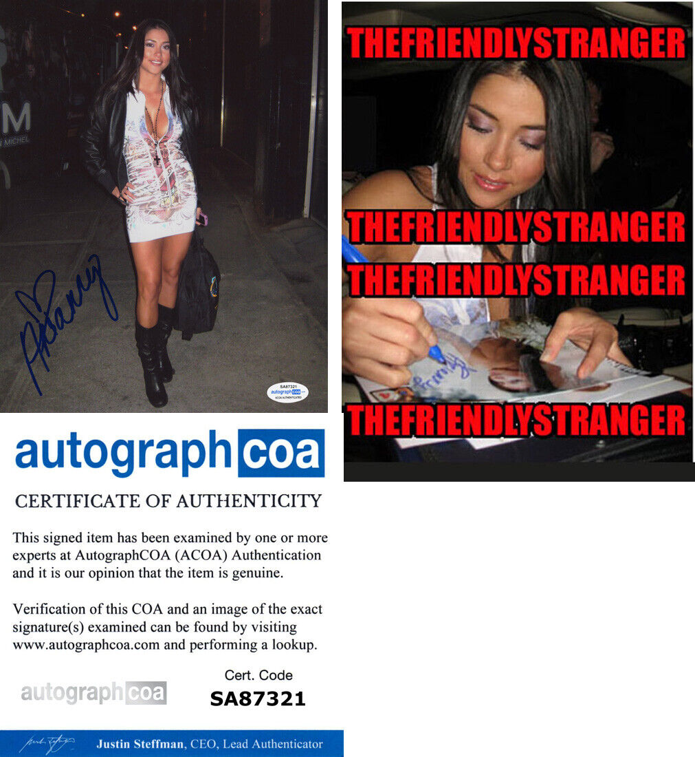 ARIANNY CELESTE signed Autographed 8X10 Photo Poster painting PROOF c UFC Playboy Model ACOA COA