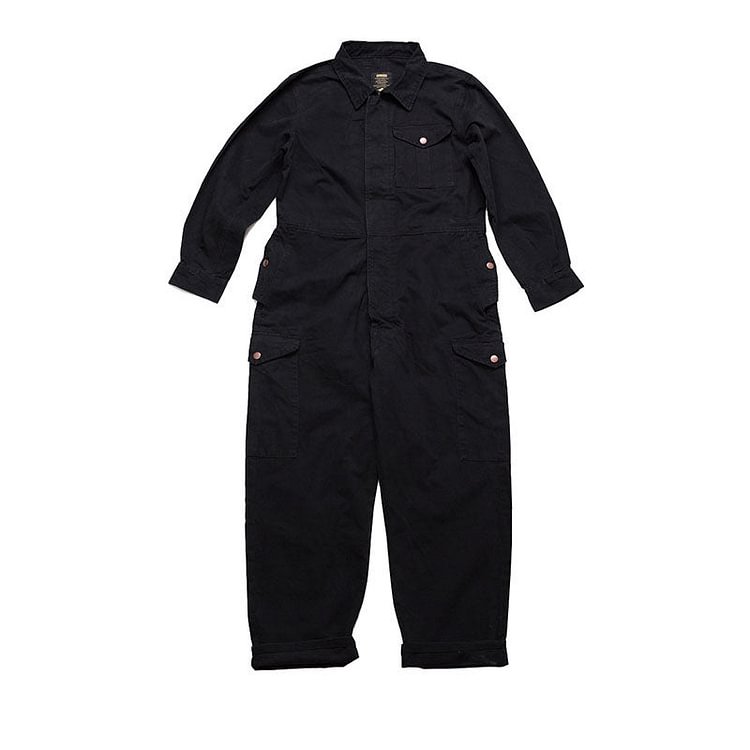 Men's Jumpsuit Plus Size Retro Sports Trousers Jumpsuit Loose Overalls Men Denim Overalls