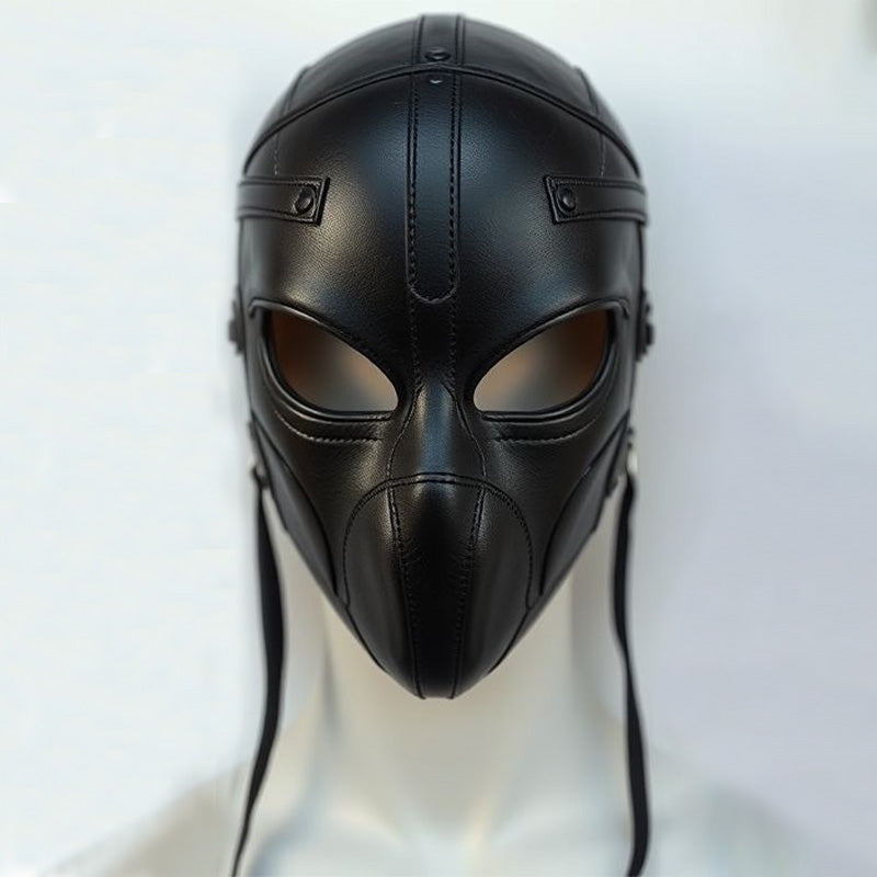 Black Warrior Leather Mask