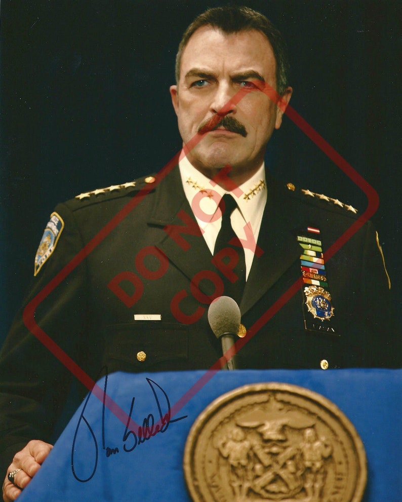 Tom Selleck Blue Bloods 8.5x11 Autographed Signed Reprint Photo Poster painting