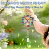 2pcs DIY Diamond Painting Dog Wind Chimes Crystal Window Suncatcher Craft Set Birthday Gifts Home Garden Decor