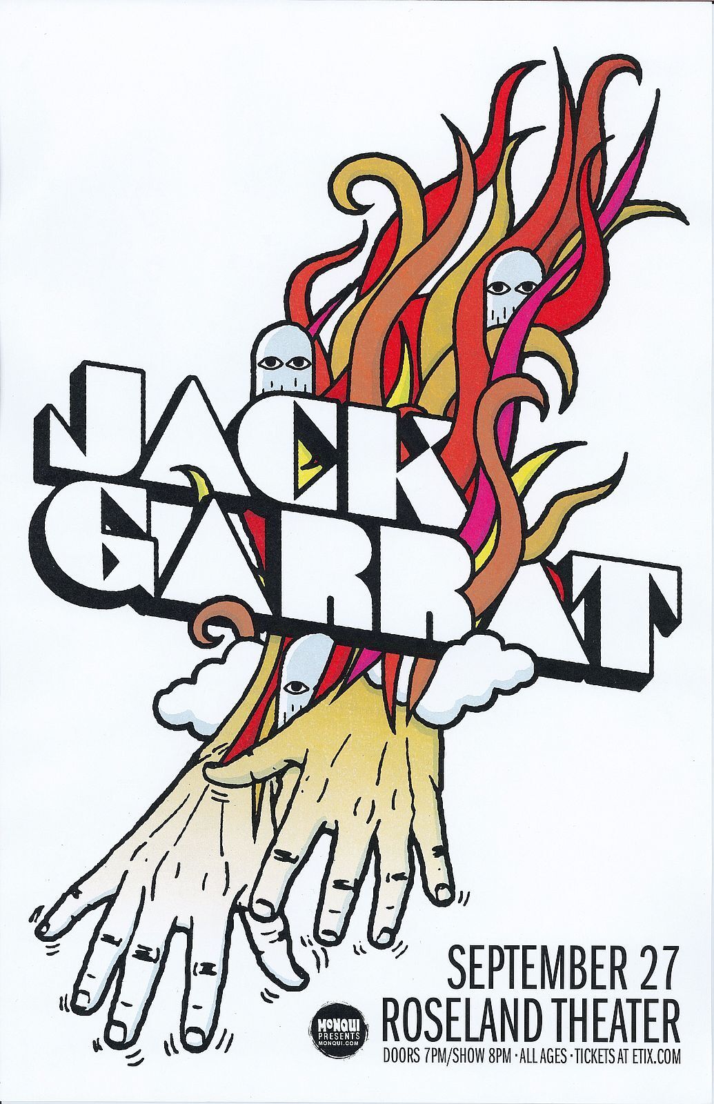 JACK GARRATT 2016 Gig POSTER Portland Oregon Concert