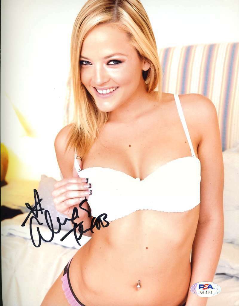 Alexis Texas PSA DNA Coa Hand Signed 8x10 AVN Photo Poster painting Autograph 10