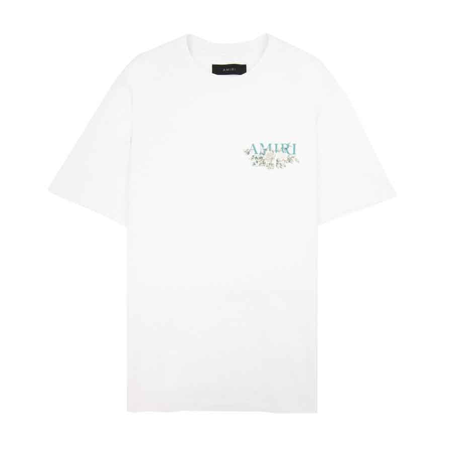 Amiri Floral Logo T-Shirt in White
