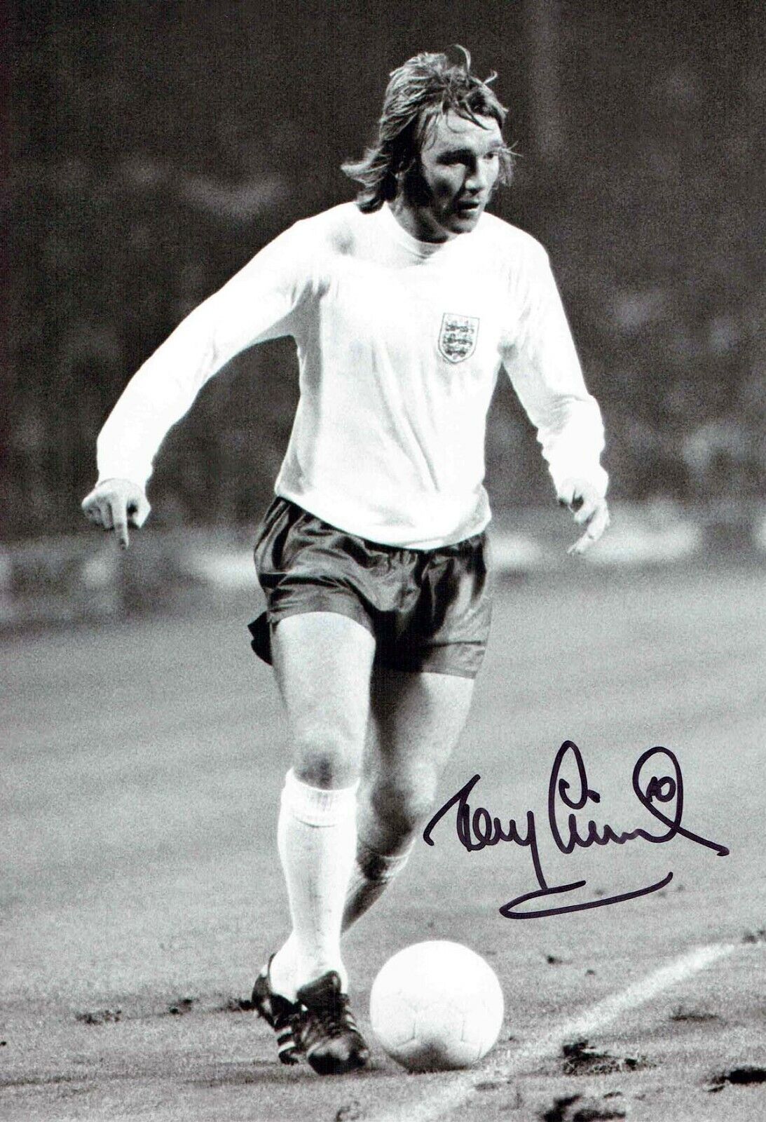 Tony CURRIE Signed 12x8 England Photo Poster painting 2 Private Signing AFTAL RD COA Sheff Utd