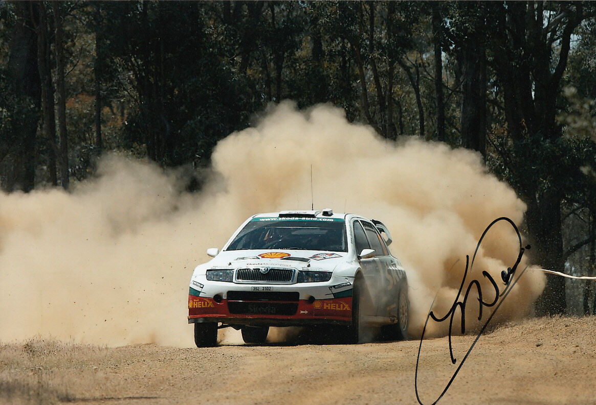 Colin McRae Hand Signed ?koda Motorsport Photo Poster painting 12x8 1