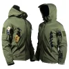 💥 2025 Hot Sale! Autumn and Winter Outdoor Camouflage Waterproof Shark Skin Soft Shell Breathable Three-in-one Men's Jacket