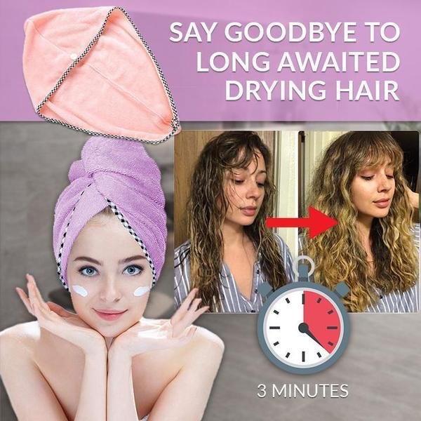 (Early Mother's Day Sale- SAVE 48% OFF)Magic Instant Dry Hair Towel(BUY 2 GET 1 FREE NOW)
