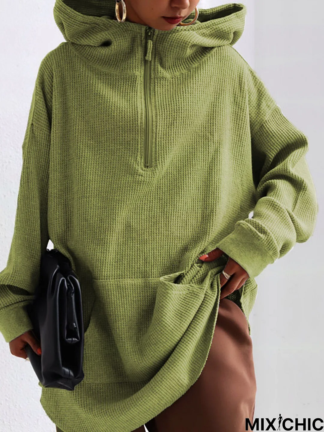 Long Sleeve Plain Sweatshirt