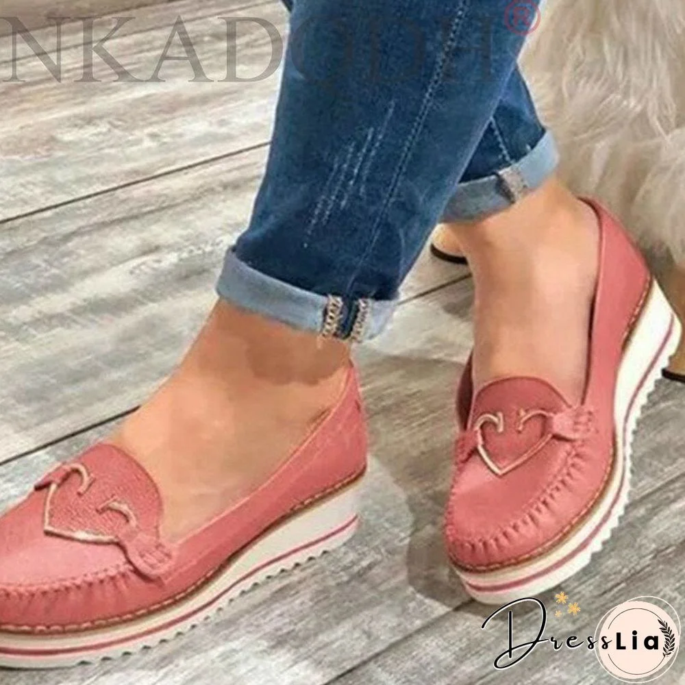 Women Loafers Platform Woman Slip on Sneakers Tassel Bowtie Women's Soft PU Leather Sewing Flat Female Shoes All Seasons