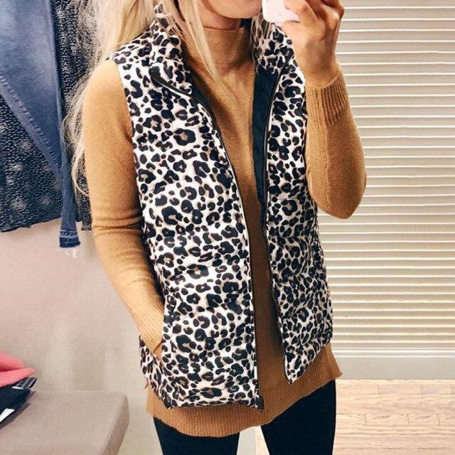 leopard print vests