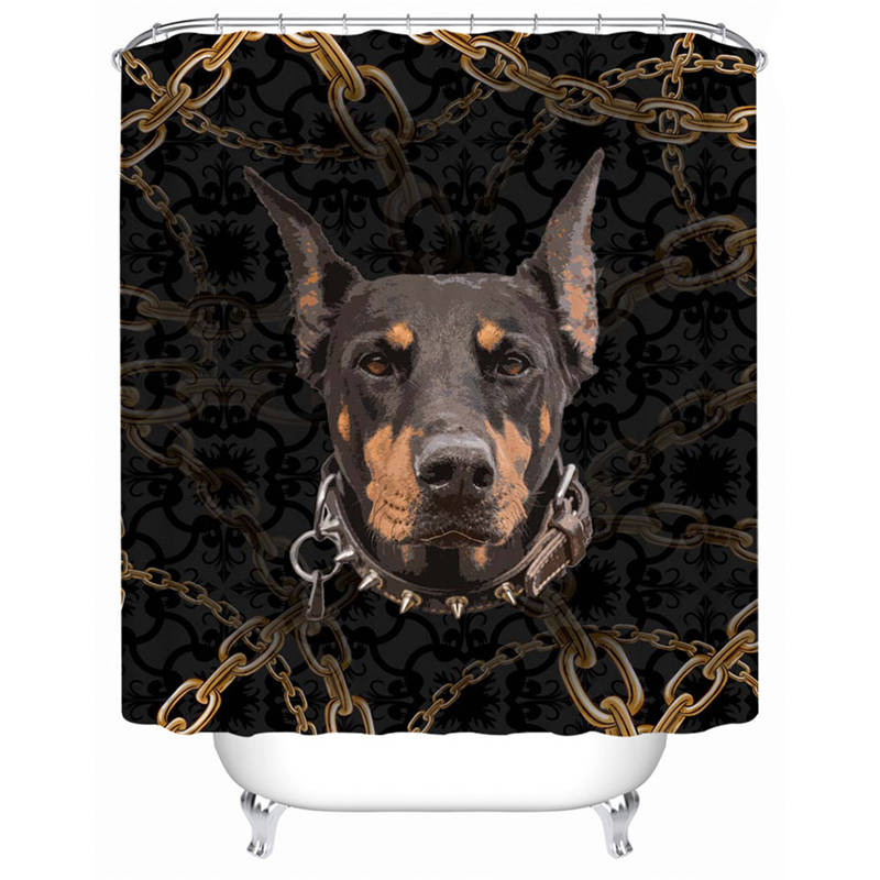

Dog - Print Shower Curtain, 180*180cm, 501 Original