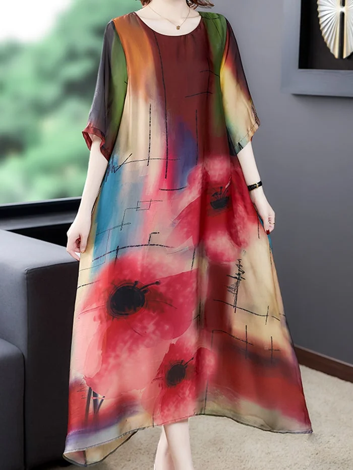 Fashion Chiffon Print Dress