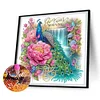 (US Local)4Pack Peacock-Crystal Rhinestone Diamond Painting(30x30cm)