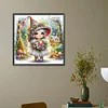 (40*40cm)Forest Elf - Round AB Drill Diamond Painting
