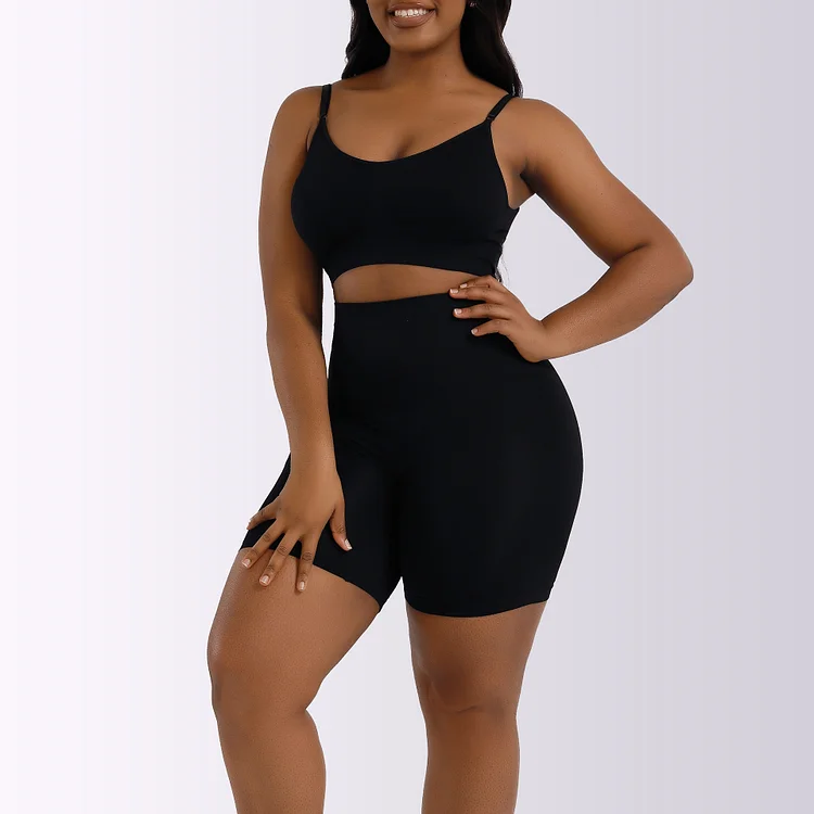 Seamless Slimming Hourglass Mesh Shapewear Suit - yankia