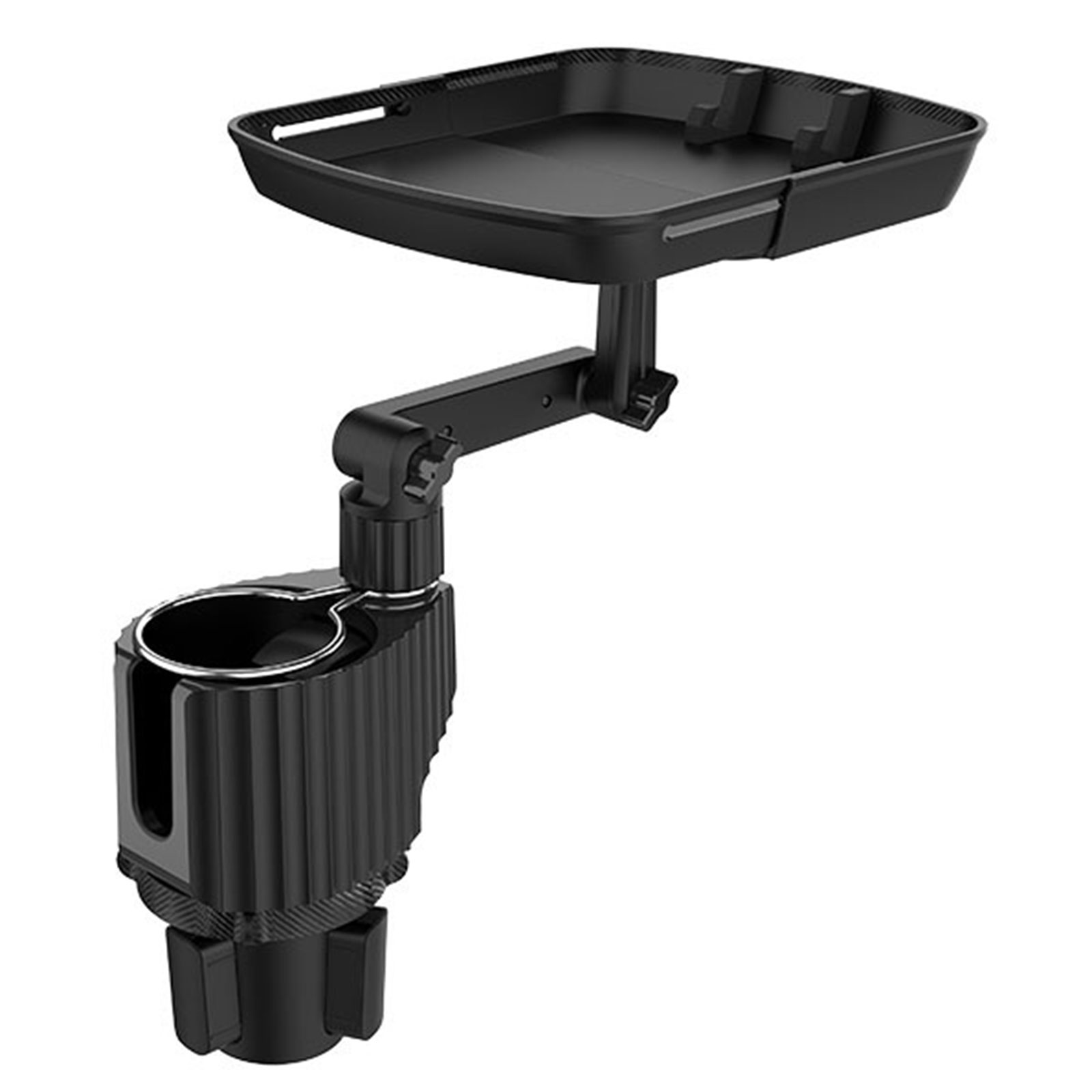 

Food Square Swivel Tray - Convenient Vehicle Meals Organizer & Cup Holders, 501 Original