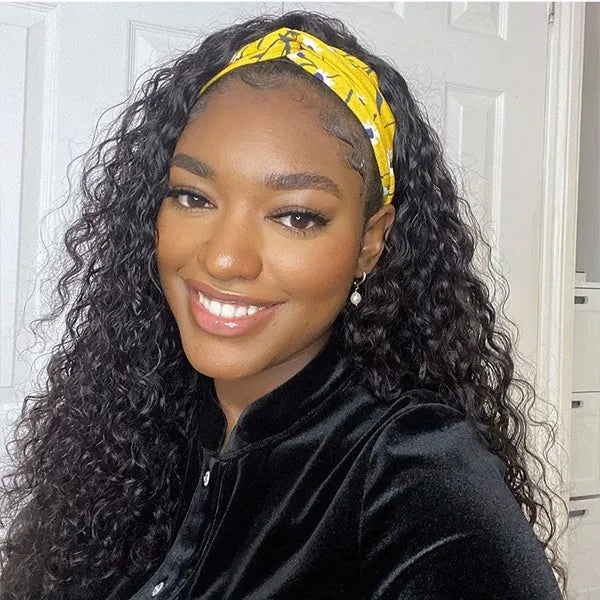 Wignee Loose Wave Headband No Plucking Human Hair Wigs For Black Momen Wignee hair