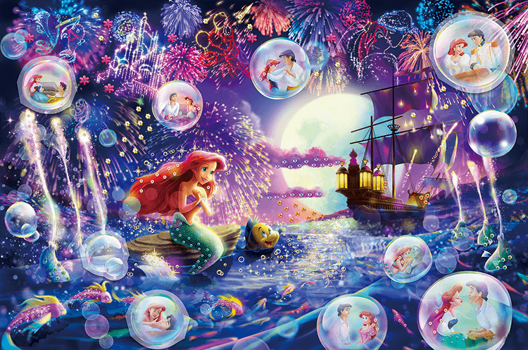 Disney Princess Mermaid Ariel 40*50CM(Canvas) Full Round Drill Diamond Painting gbfke