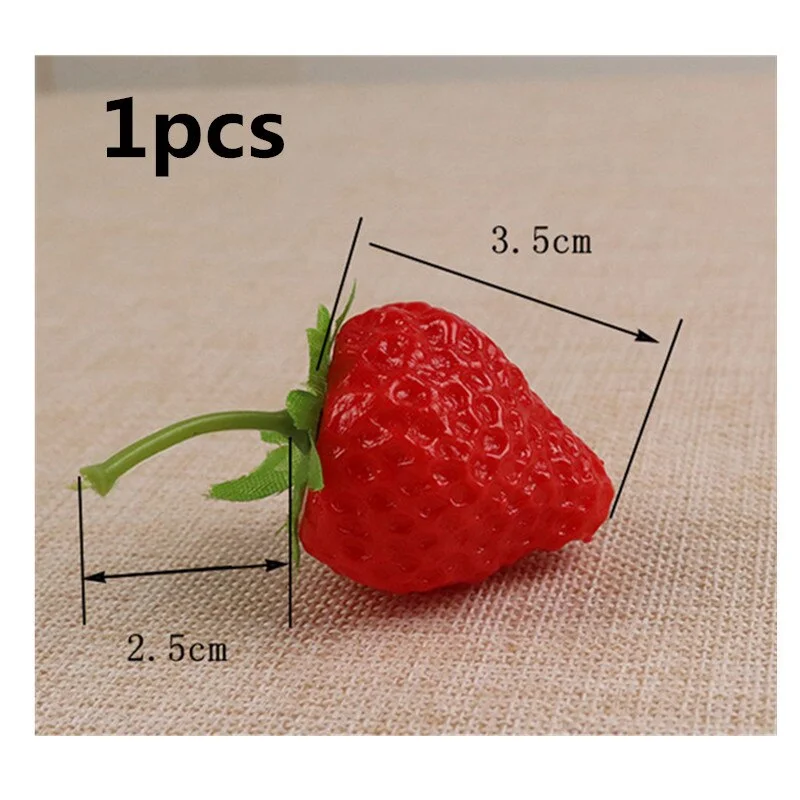 Artificial Fruits Plastic Simulation Strawberry Model Simulation Fruit and Vegetable Props Teaching Auxiliary Fruit Decoration