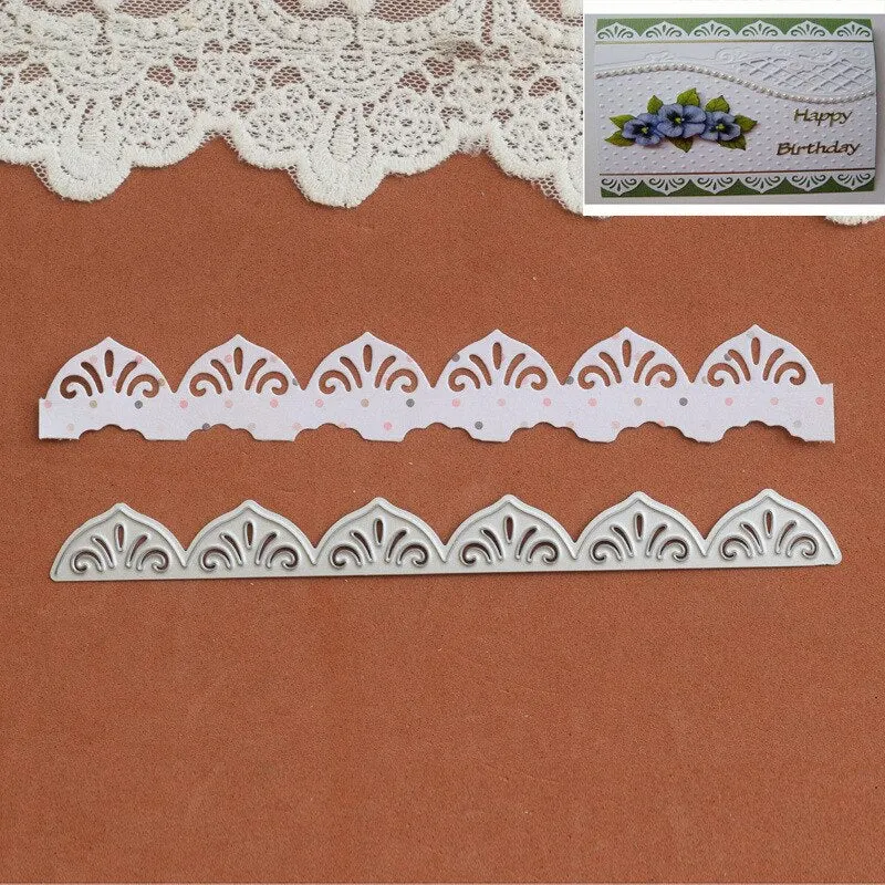 Lace wave Metal Cutting Dies Paper Cut Card Making Template for DIY Scrapbooking Decorative Craft Mold stamp and dies