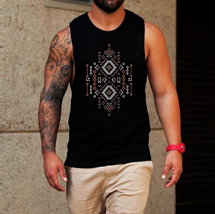 Men's Basic Printed Vest