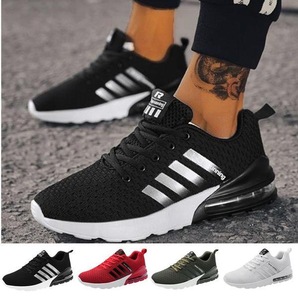 Men Athletic Air Cushion Shoes Fashion Breathable Running Sneakers Lightweight Tennis Shoes 