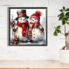 (40*40cm)Christmas Snowman - Full Round Drill Diamond Painting