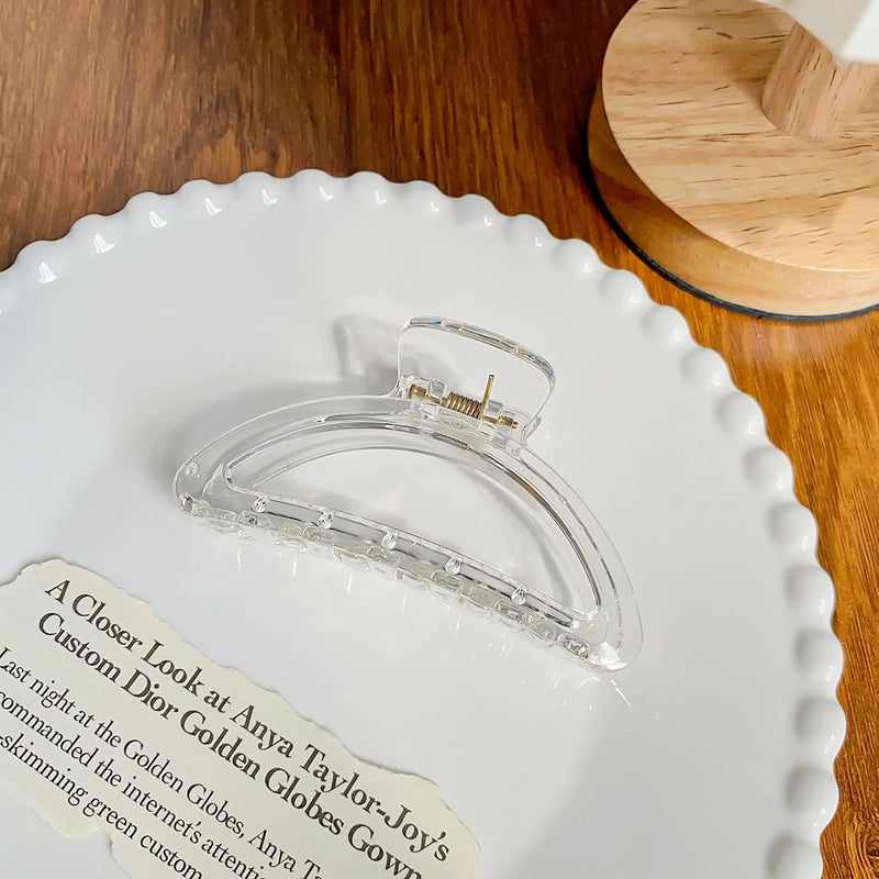 Minimalist Solid Color Arylic Hair Claws