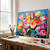 Tulip Breeze-Framed oil painting by numbers 40*30CM