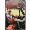 Pin Up Girl Car - Metal Tin Signs(8*12Inch/12*16Inch)