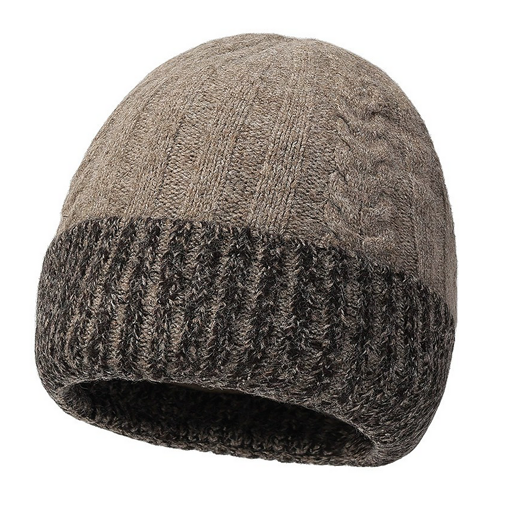 Unisex Winter Cable Knit Beanie Hat Stylish And Warm Headwear-inspireuse
