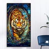 (40*70cm)Tiger - Full Round Drill Diamond Painting