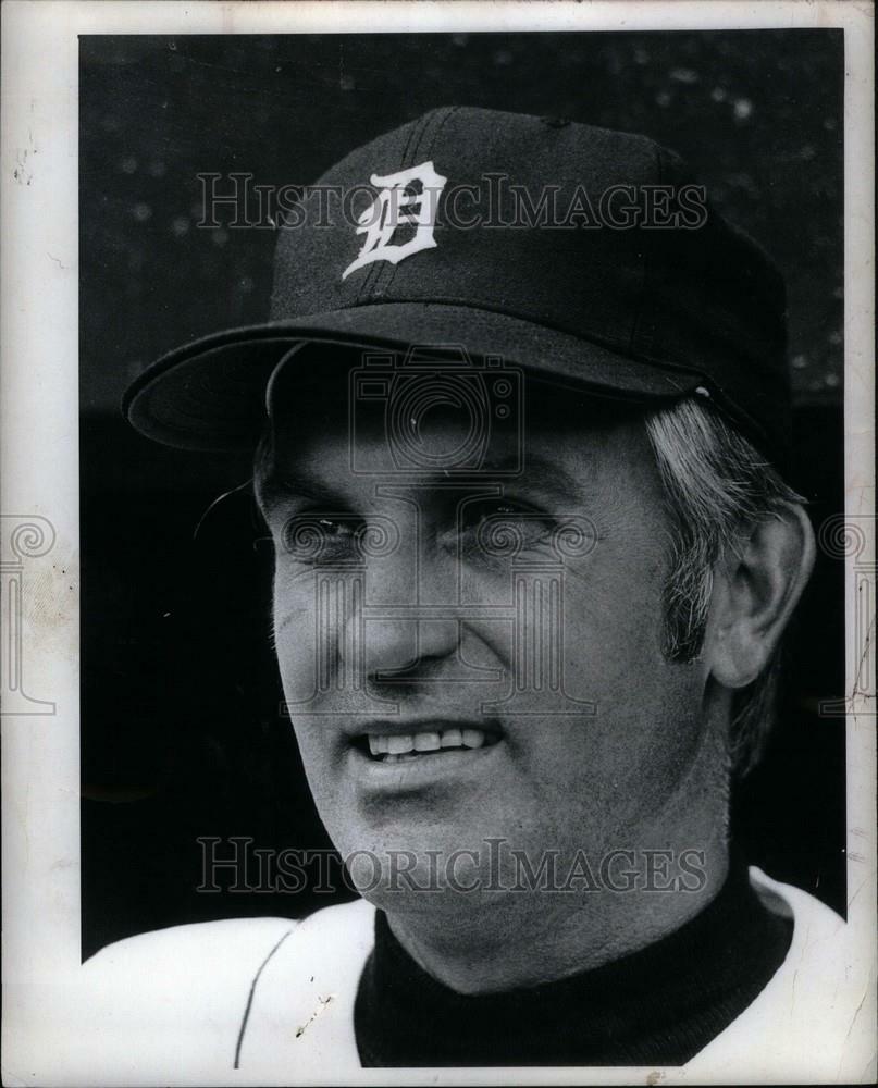 Press Photo Poster painting Jim Perry Baseball Detroit Tigers - DFPC84109