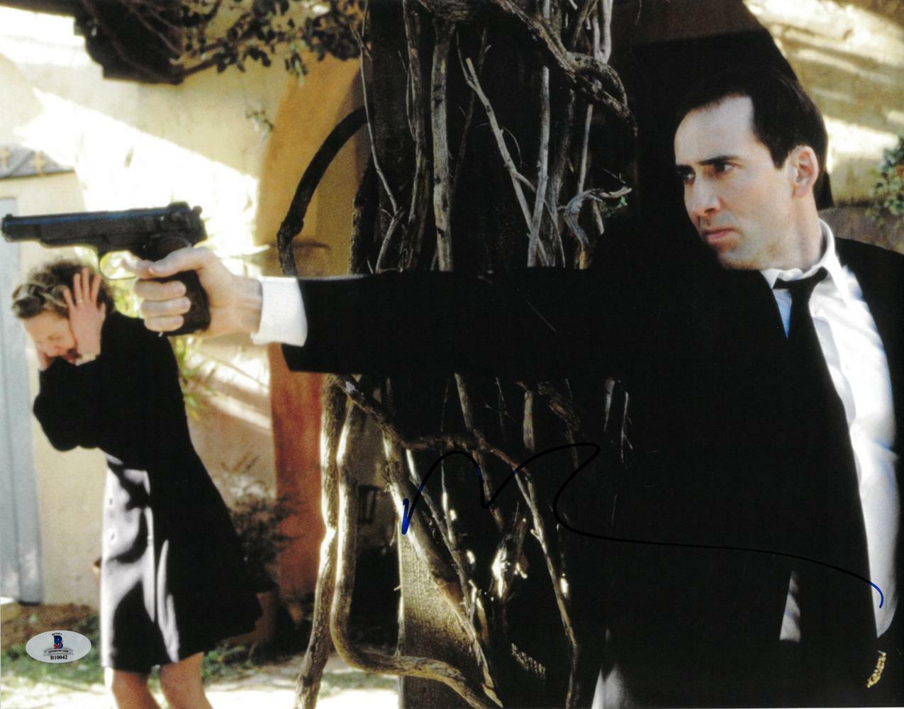 Nicolas Cage Signed Face Off Authentic Autographed 11x14 Photo Poster painting BECKETT #B10042