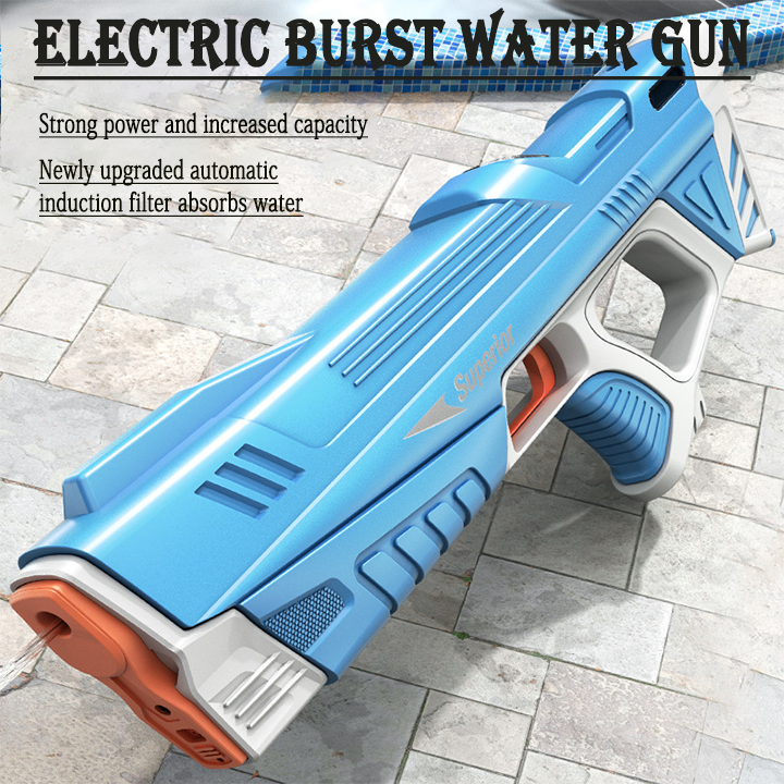 🔥SUMMER SALE🔥Electric Water-Aabsorbing Burst Automatic Water Gun Toy