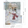 Diamond Painting-DIY Full Round Drill Snowman